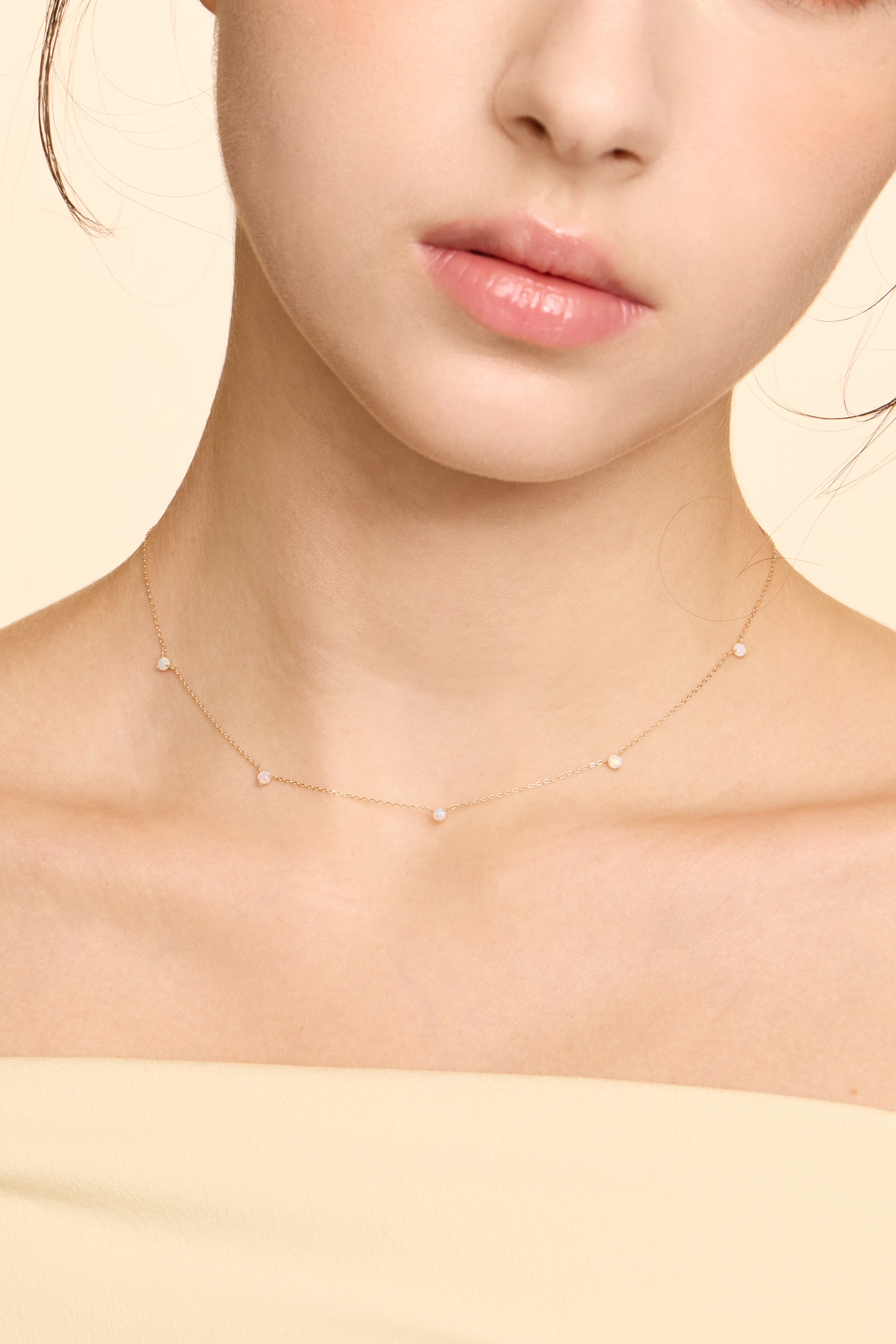 14K Gold Birthstone Necklace