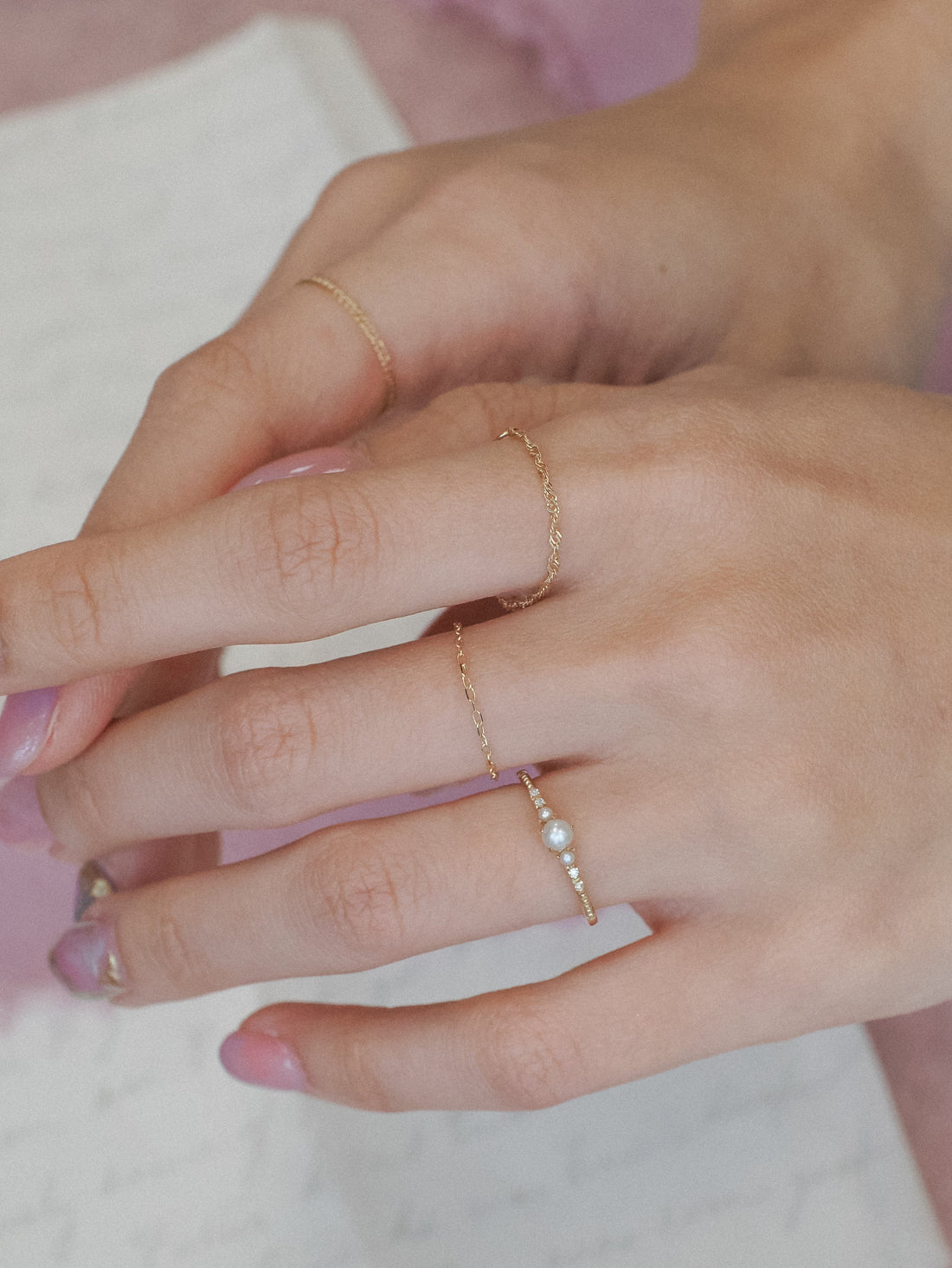 Ballerina Pearl & Diamond 14K Yellow Gold Ring