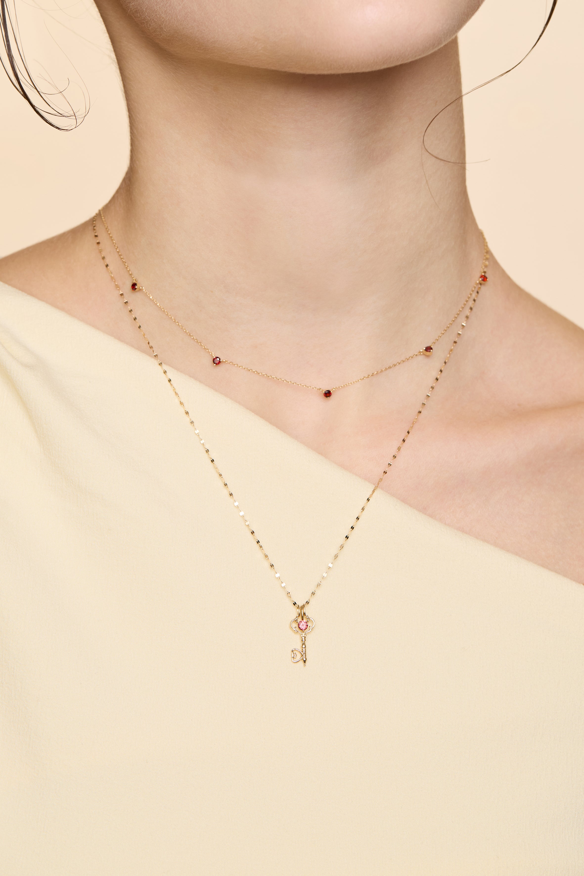 14K Gold Birthstone Necklace