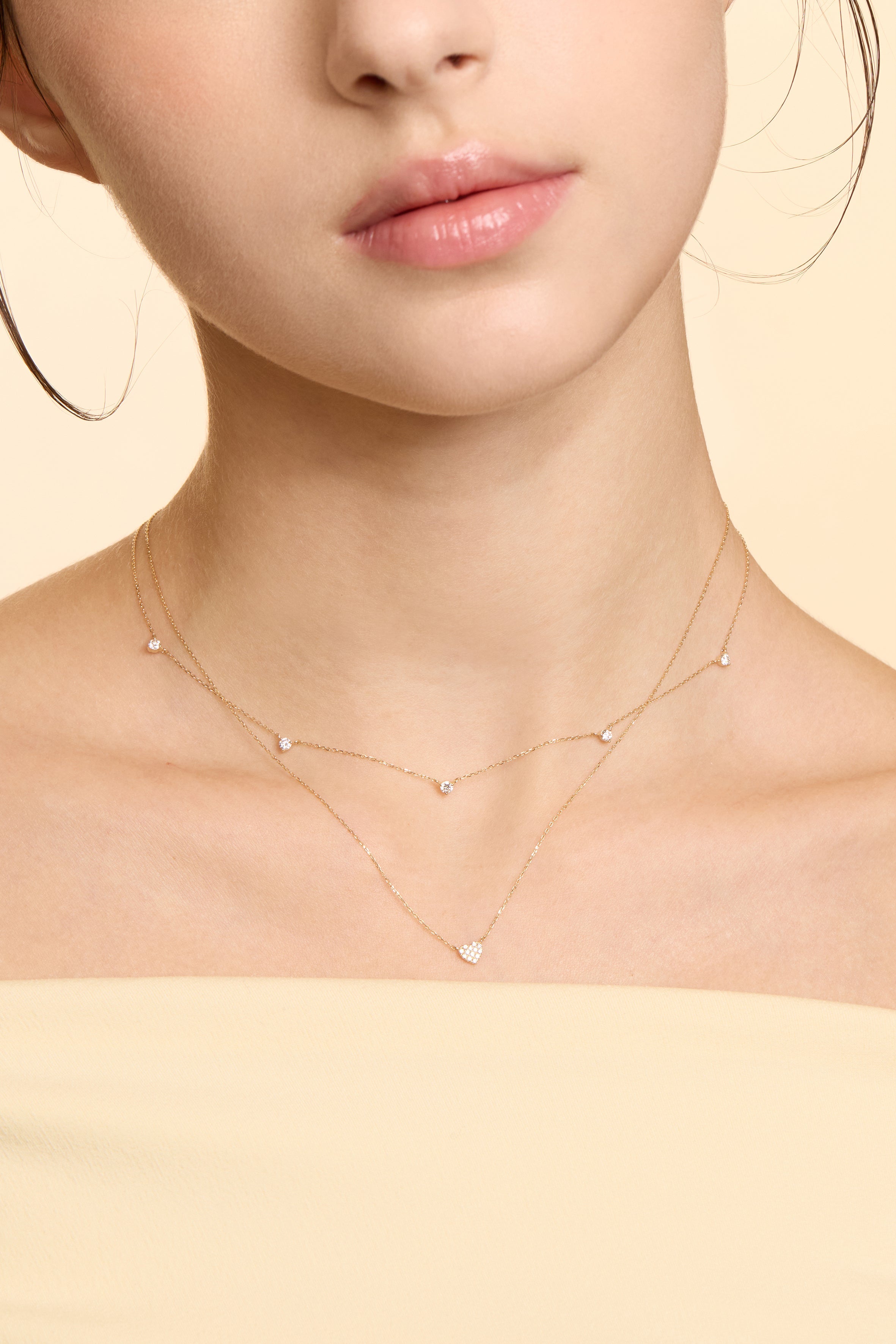 14K Gold Birthstone Necklace