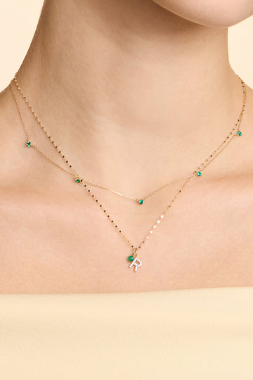 14K Gold Birthstone Pendant