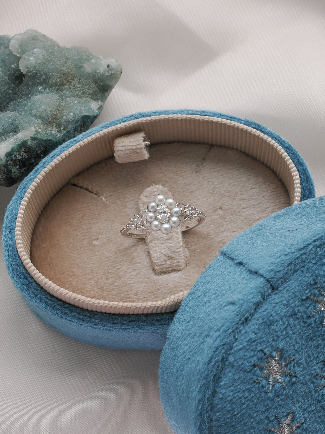 Georgia 14K Gold Diamond Cluster Ring