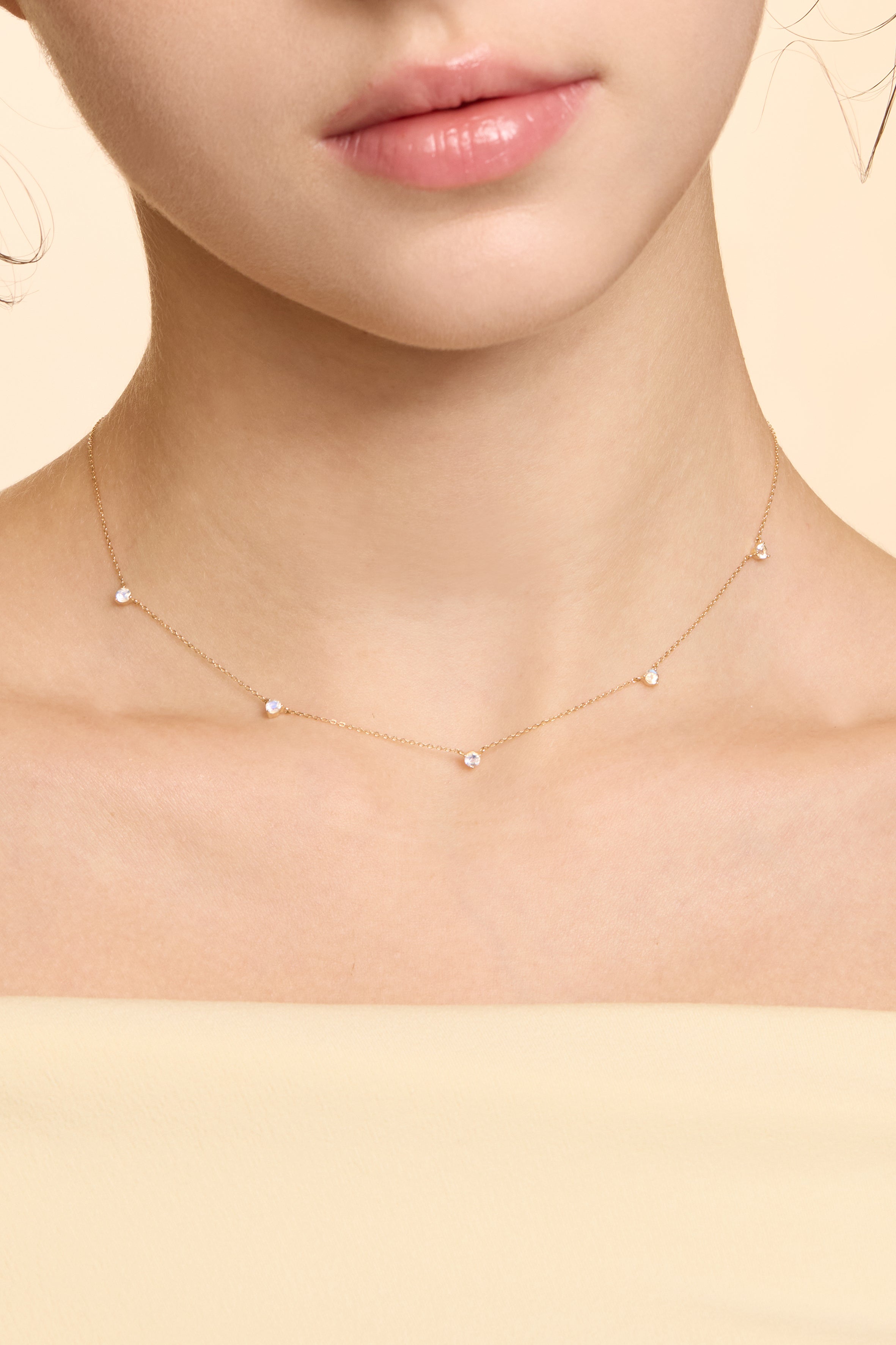 14K Gold Birthstone Necklace