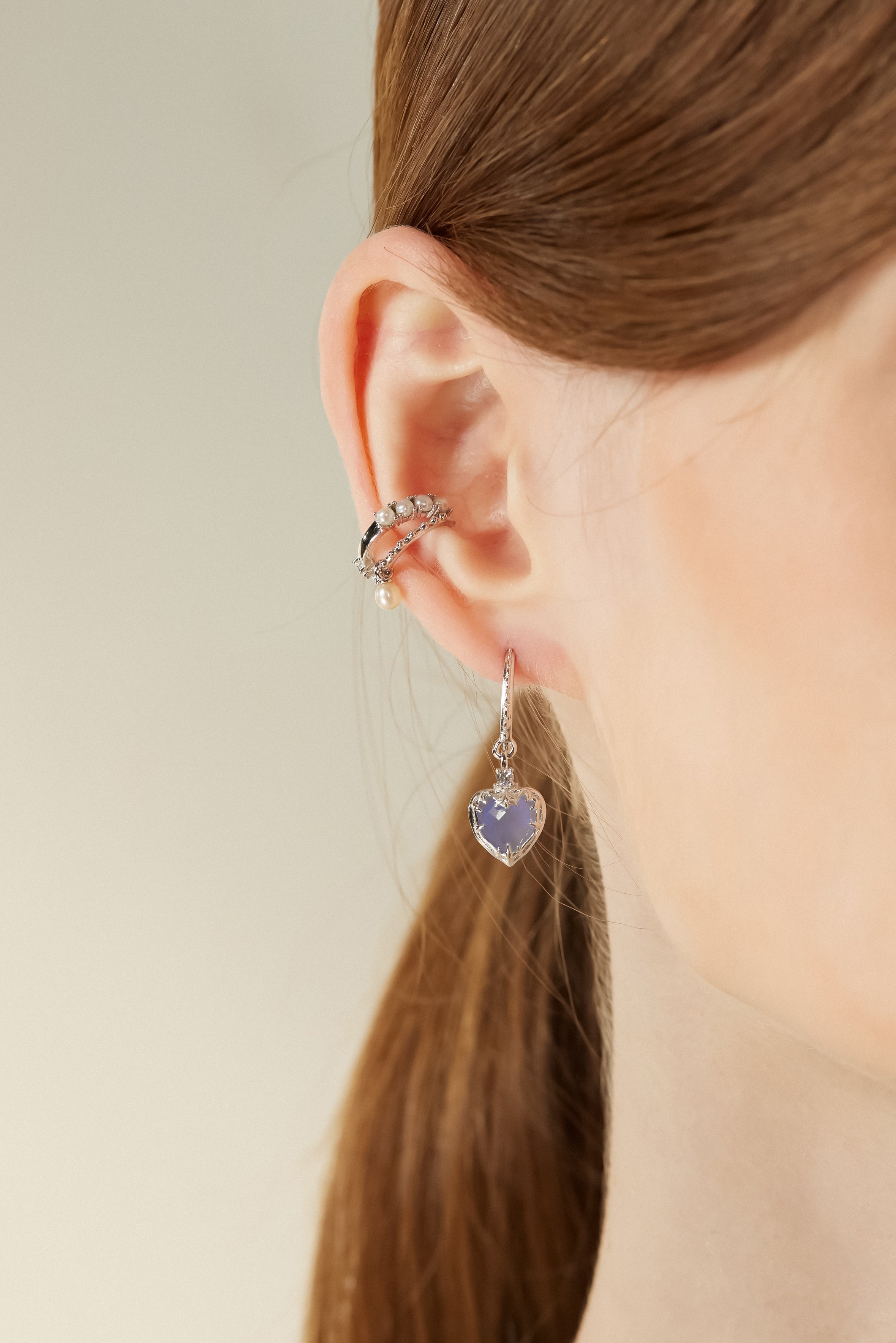 Lavender Quartz Silver Earrings - Miracle