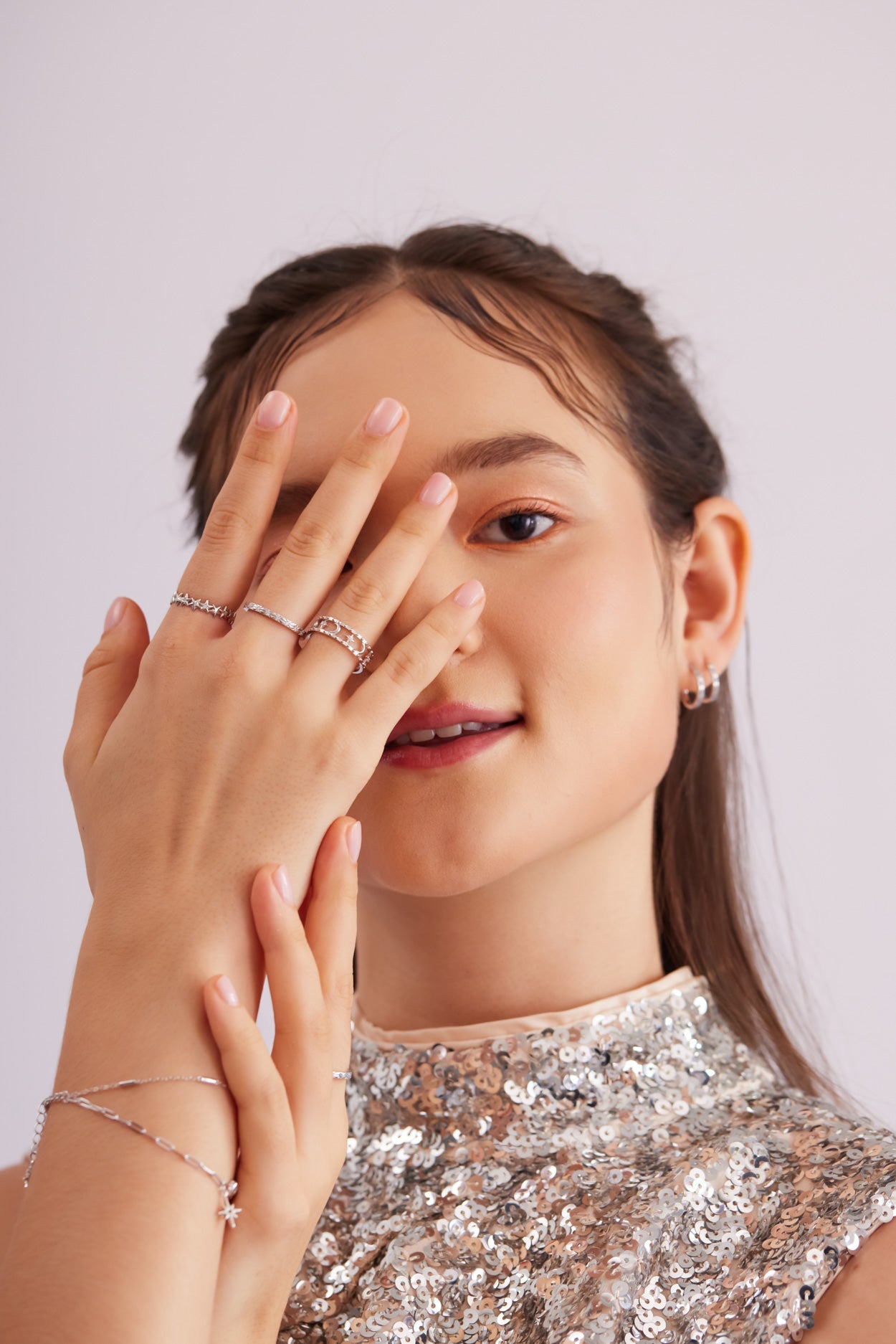 Silver Dainty Ring - Celestial