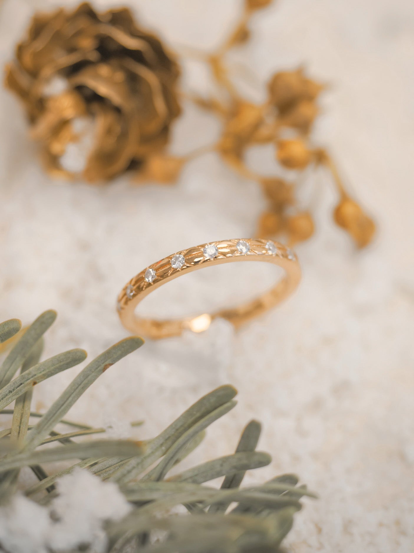 Gold Dainty Ring - Celestial