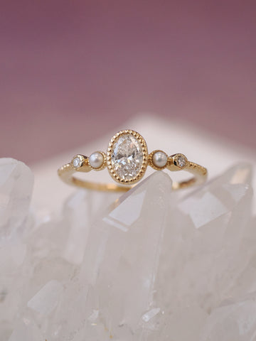 Elizabeth 14K Yellow Gold Bezel Set Diamond Ring