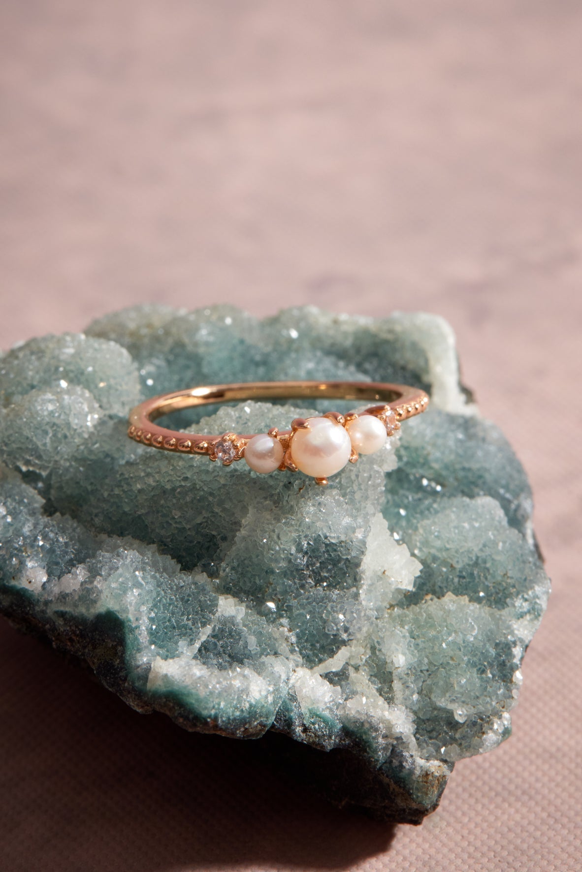 Freshwater Pearl Gold Ring - Whimsy