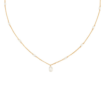 Freshwater Pearl Gold Necklace