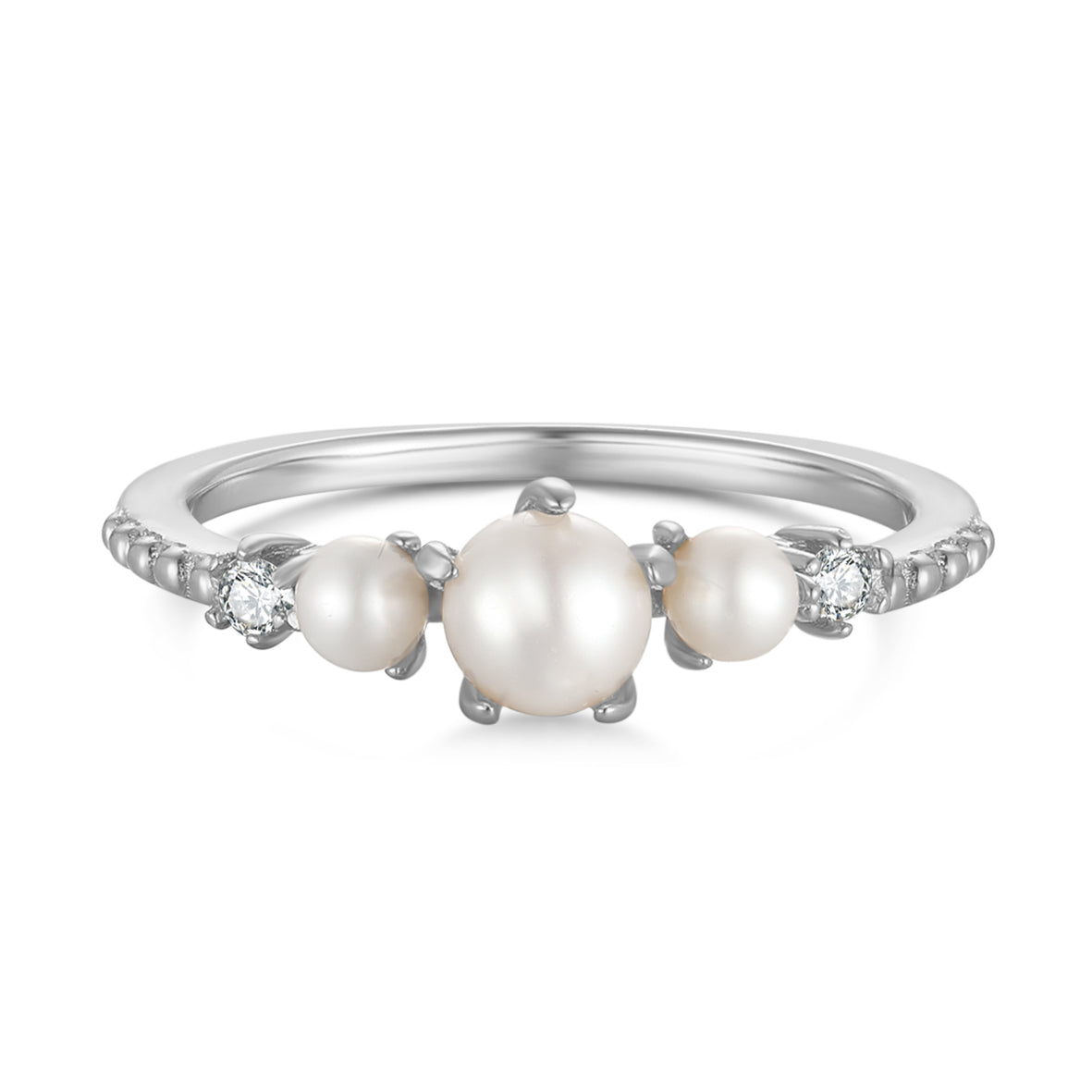 Freshwater Pearl Silver Ring - Whimsy