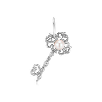 Freshwater Pearl Silver Key Pendant - Wondrous