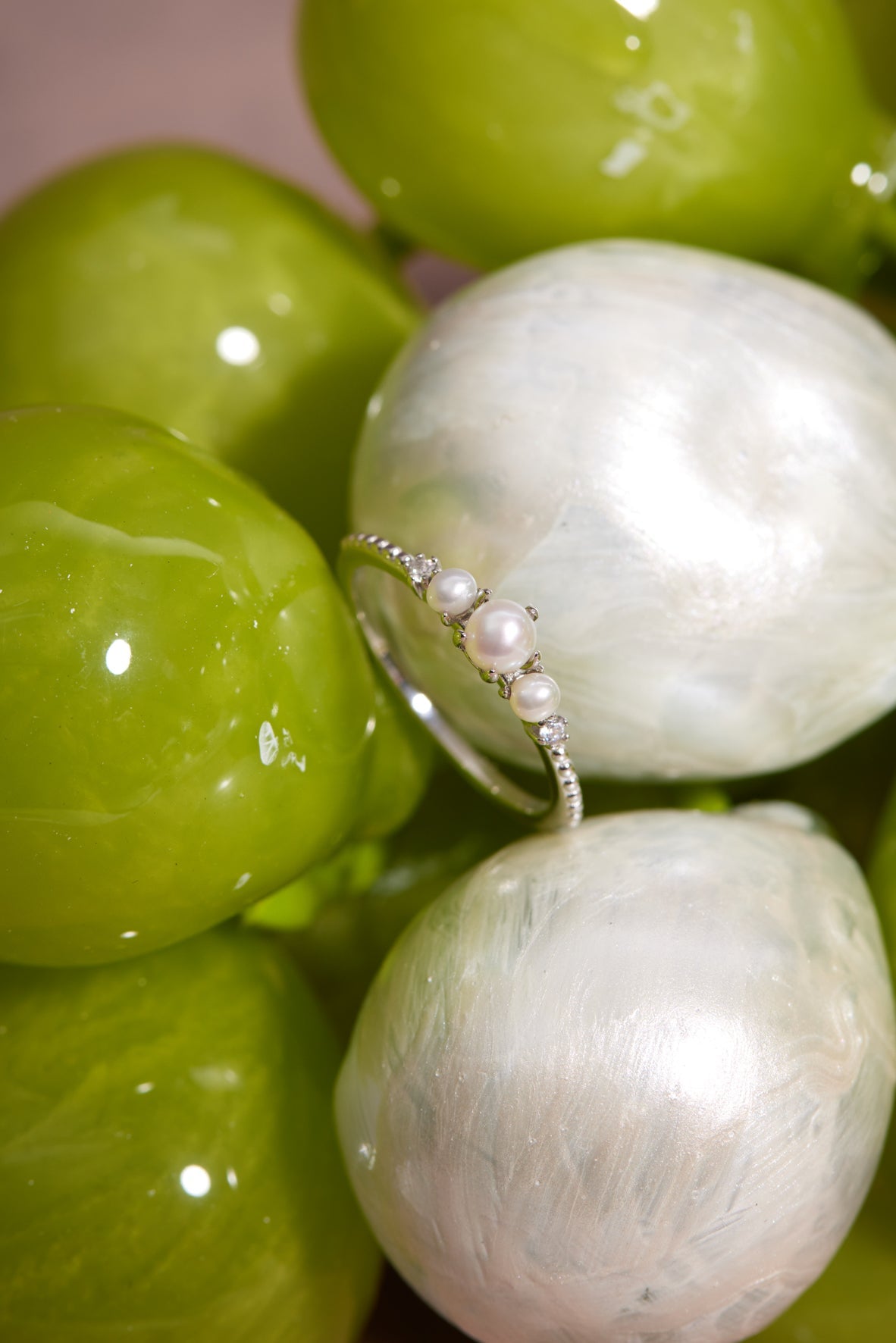 Freshwater Pearl Silver Ring - Whimsy
