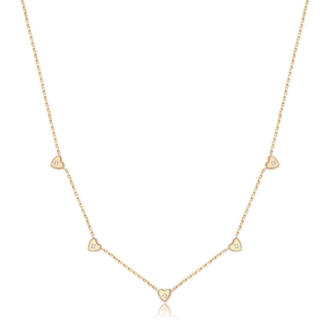 Gold Carnelian Double Sided Choker - Sweetheart