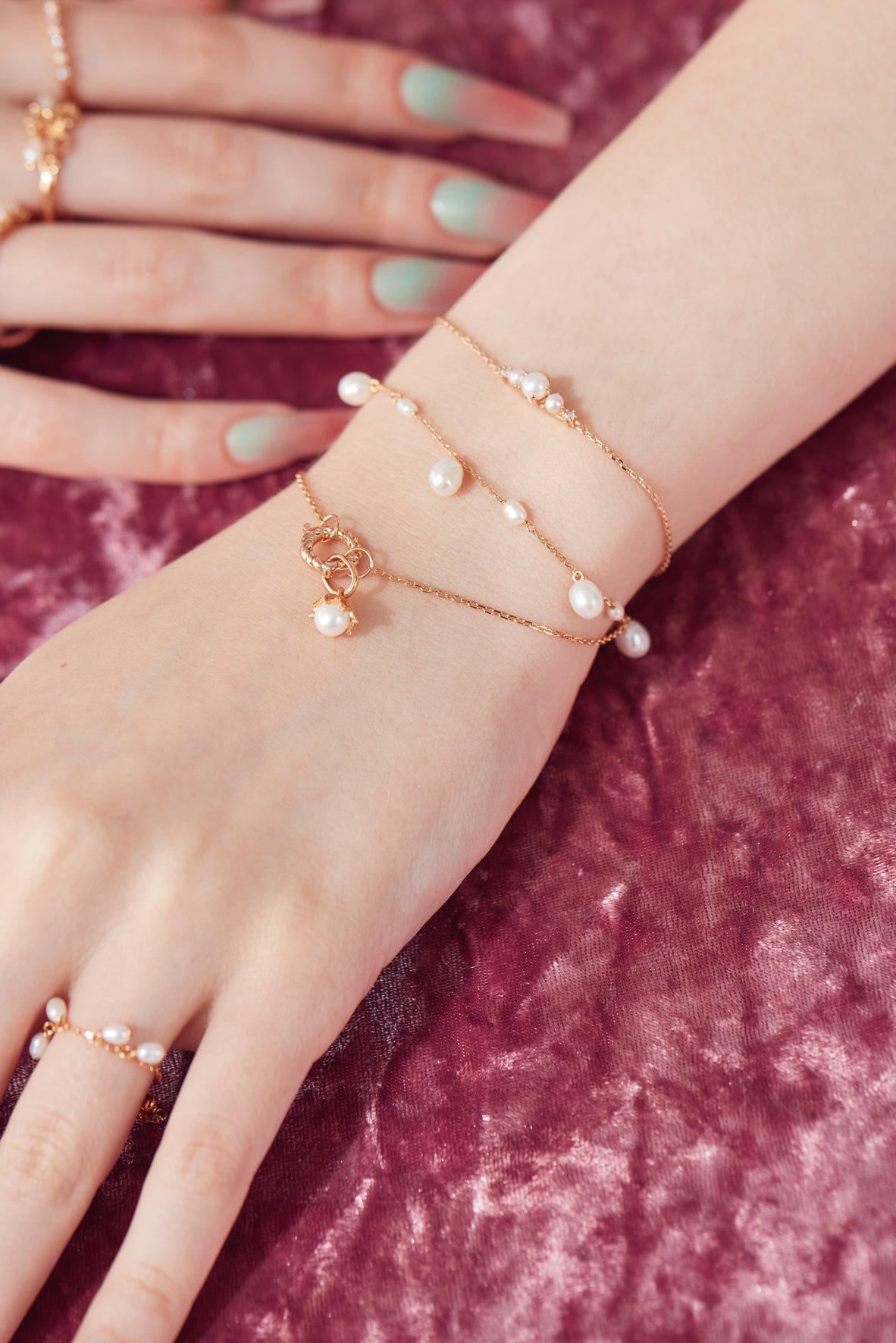 Gold Cable Chain Bracelet with Charm Holder