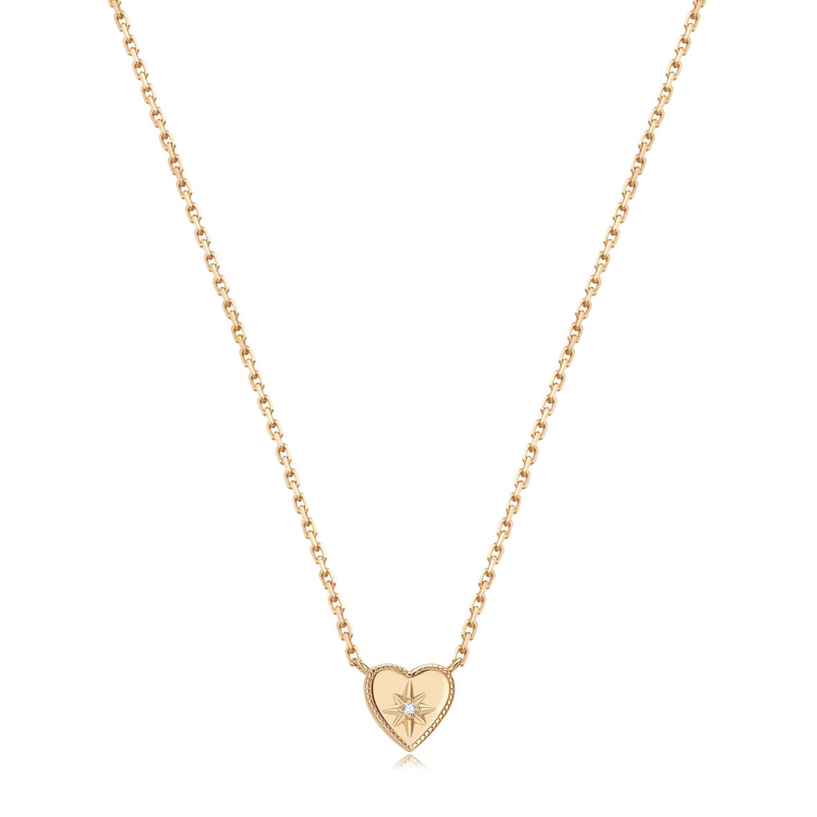 Gold Carnelian Double Sided Necklace - Sweetheart