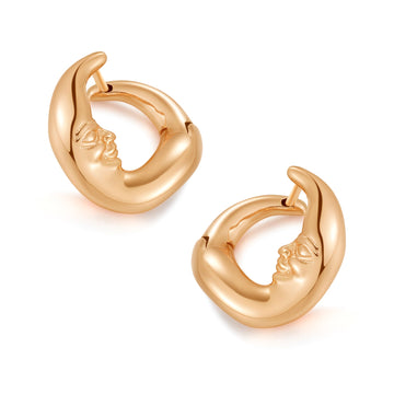 Gold Chunky Hoop Earrings - Embrace