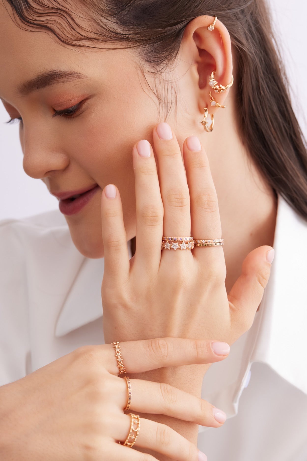 Gold Dainty Ring - Celestial