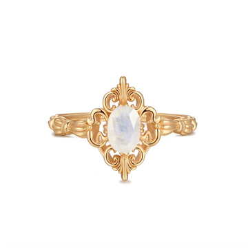 Moonstone Gold Ring - Bewitched