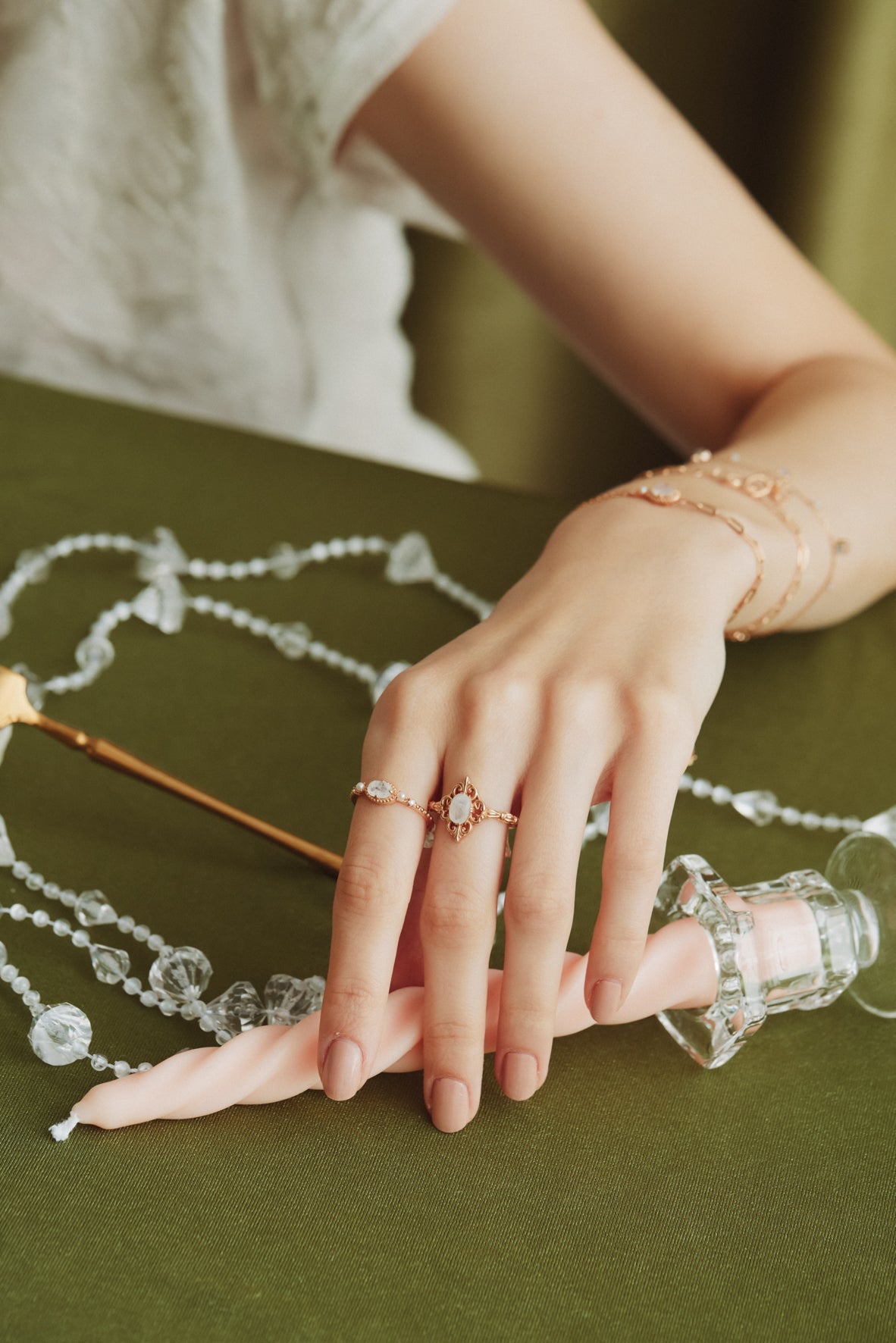 Moonstone Gold Ring - Bewitched