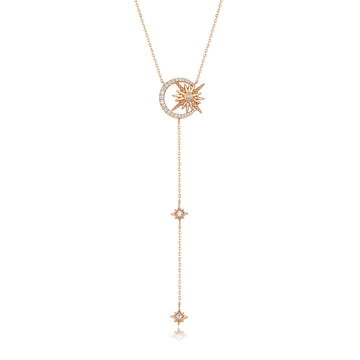 Opal Gold Lariat Necklace - New Eclipse