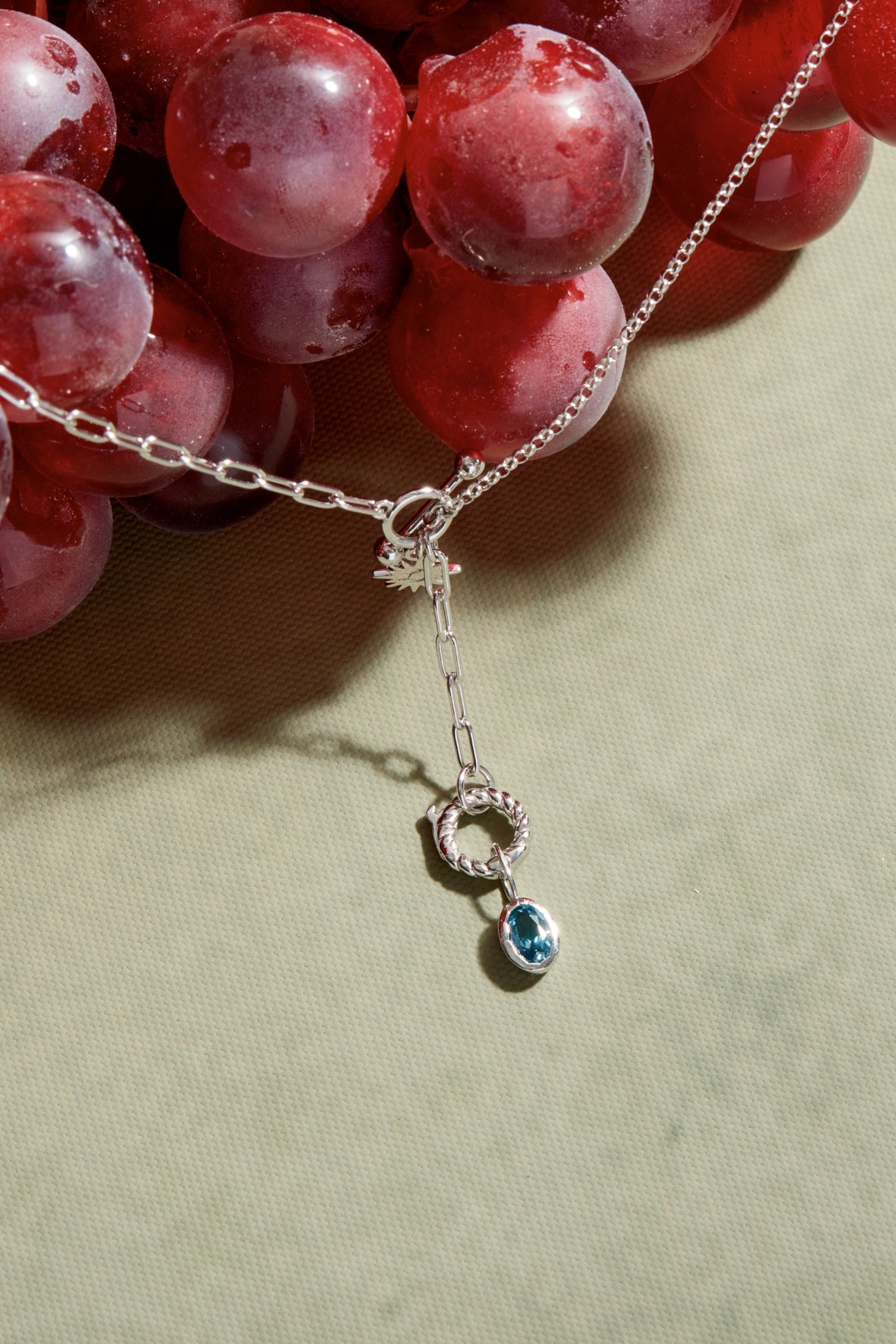 Silver Toggle Lariat 2-way Necklace