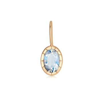 Oval Moonstone Gold Pendant