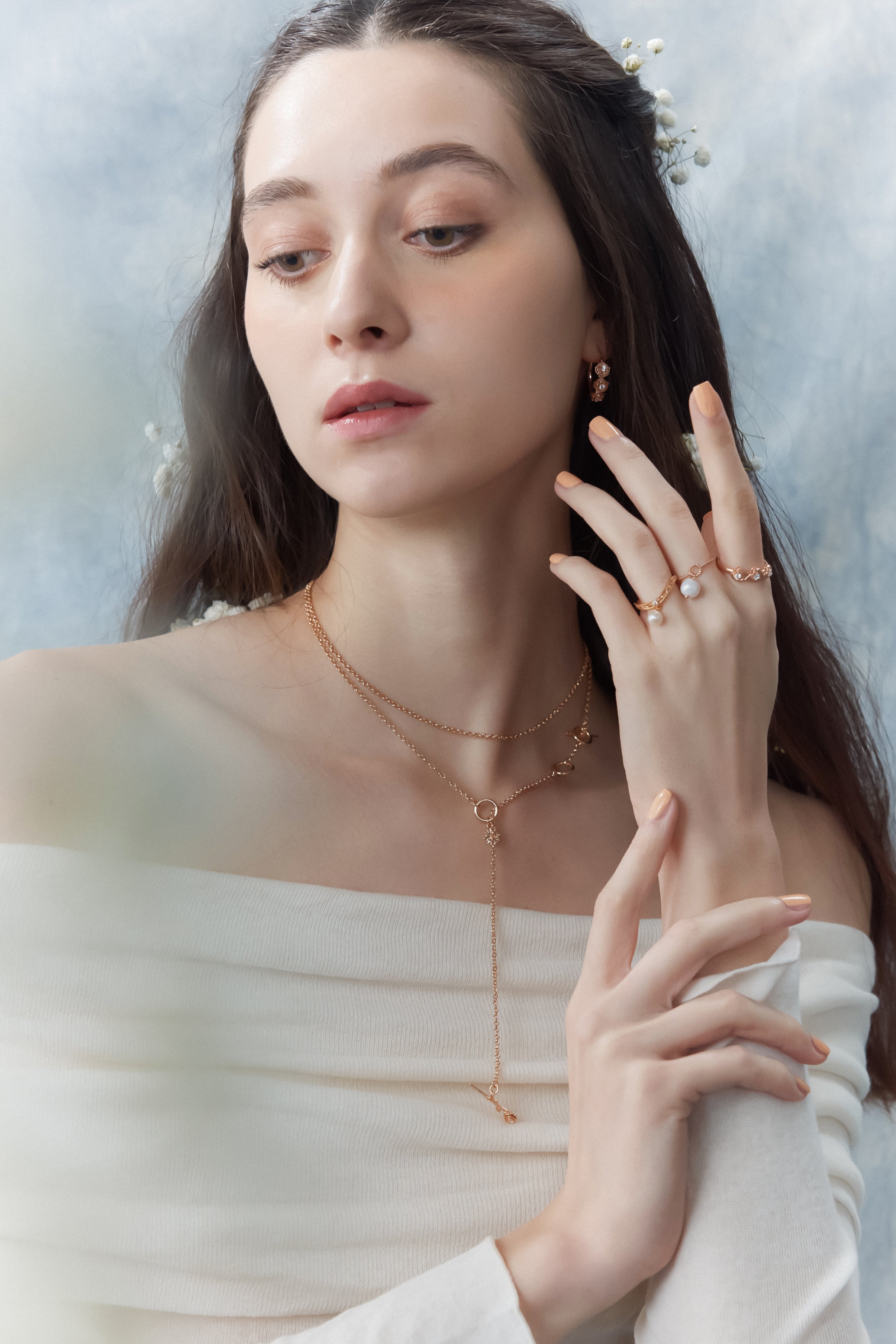 Gold 4-Way Necklace - Rose