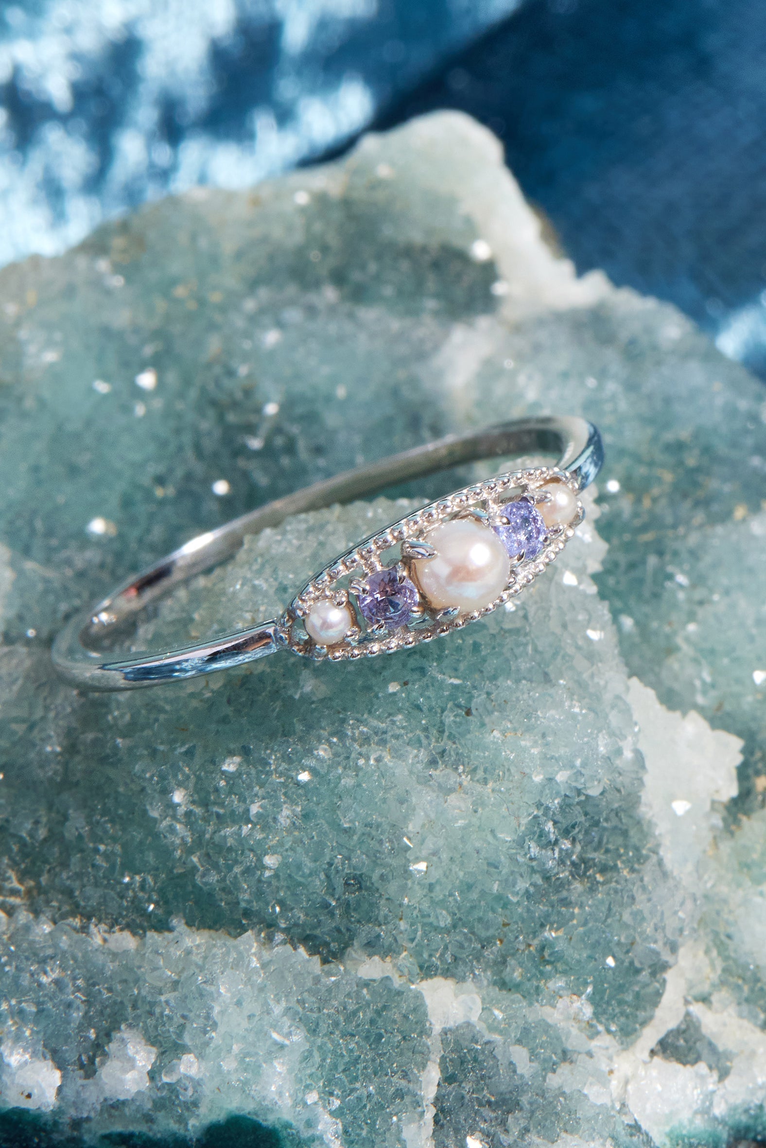 Victoria 14K White Gold Tanzanite Ring