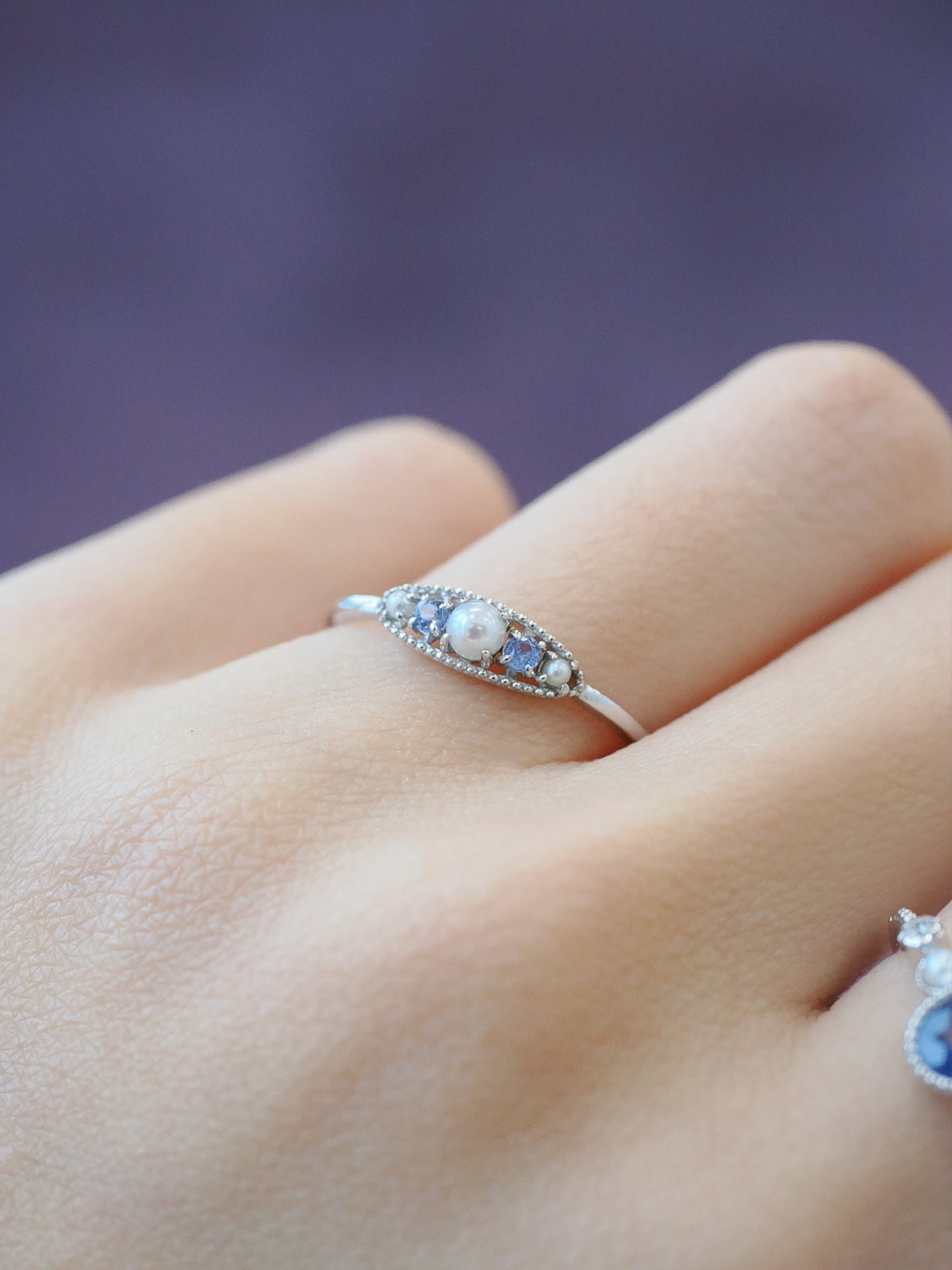 Victoria 14K White Gold Tanzanite Ring