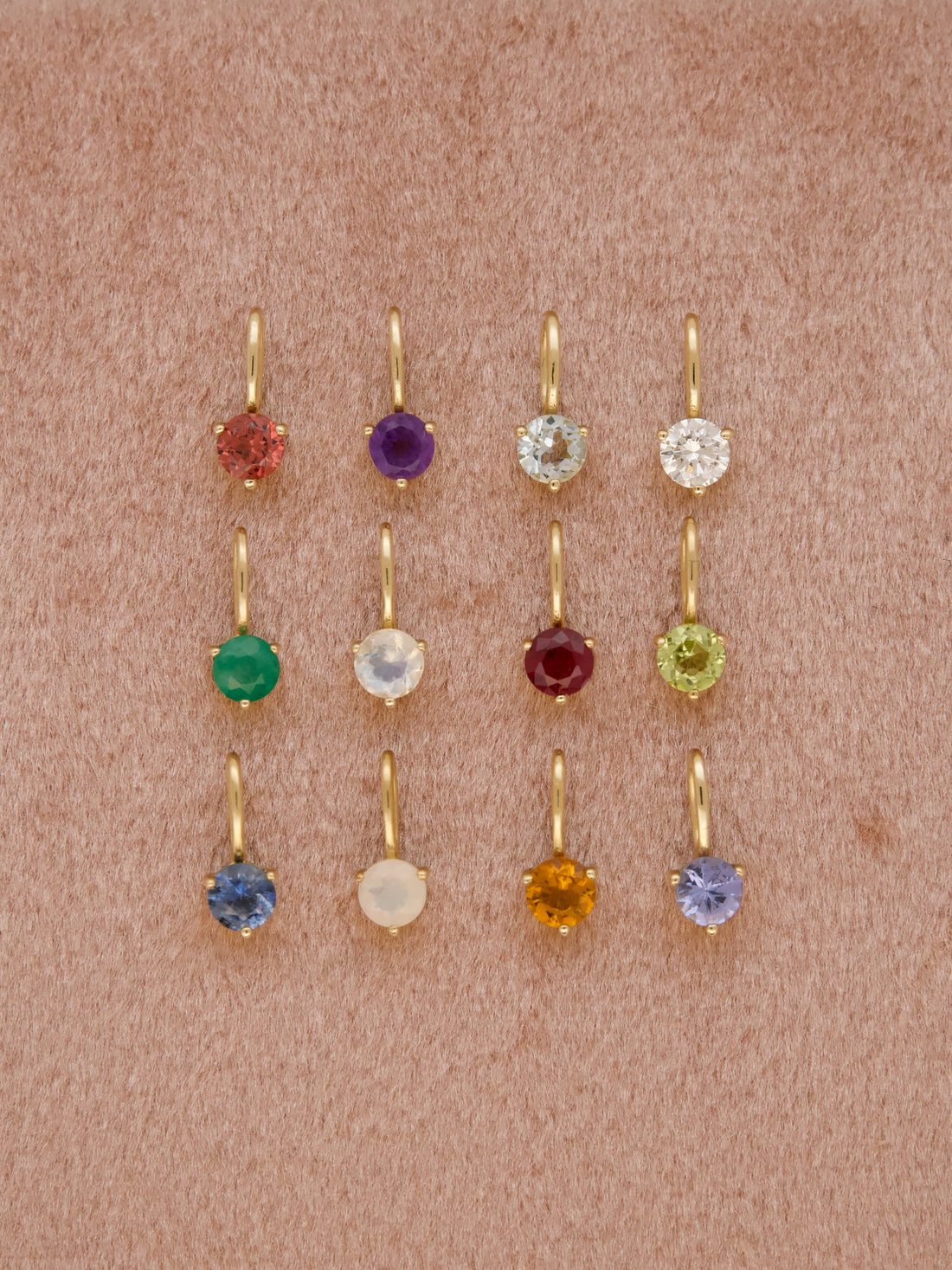 14K Gold Birthstone Pendant