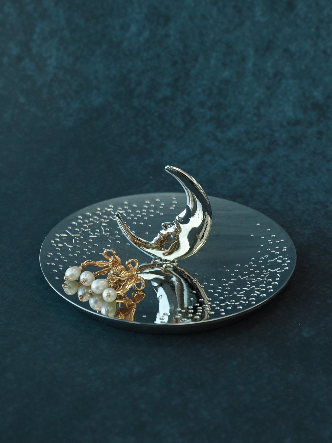 Crescent Moon Candle Topper / Jewelry Tray