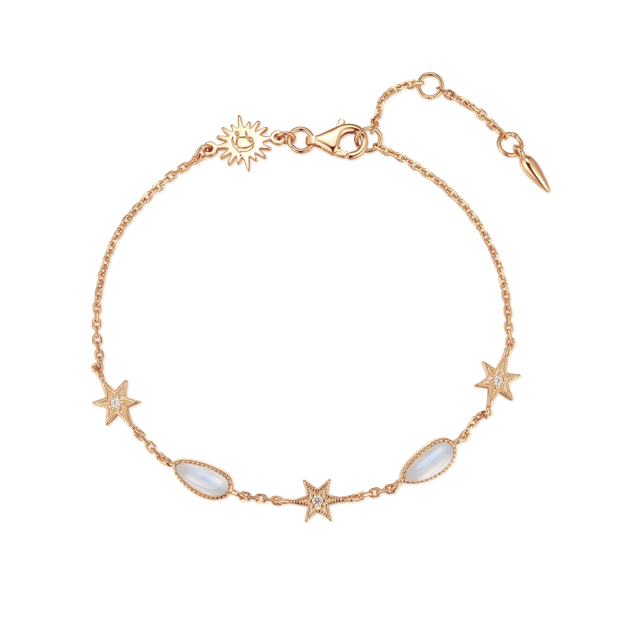 Moonstone Gold Star Bracelet - Lullaby