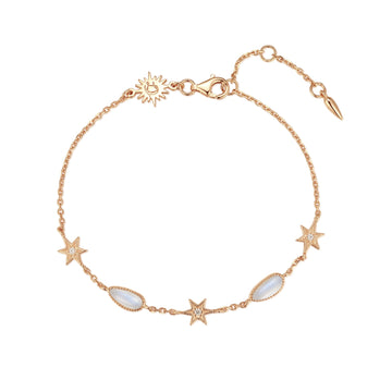 Moonstone Gold Star Bracelet - Lullaby