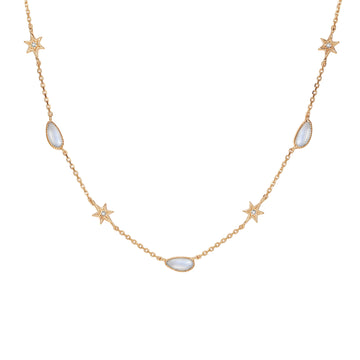 Moonstone Gold Star Choker - Lullaby