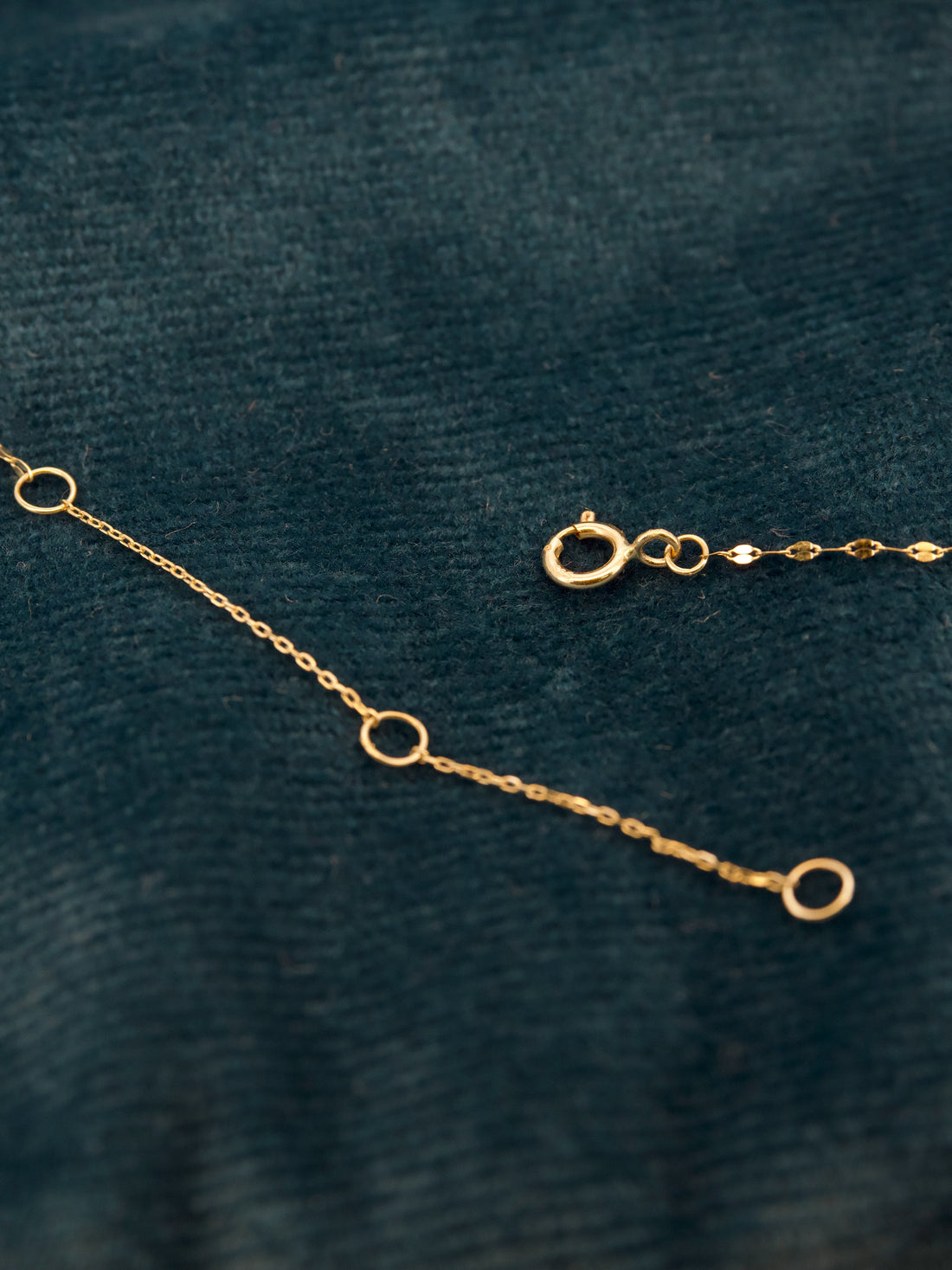 14K Gold Petal Necklace