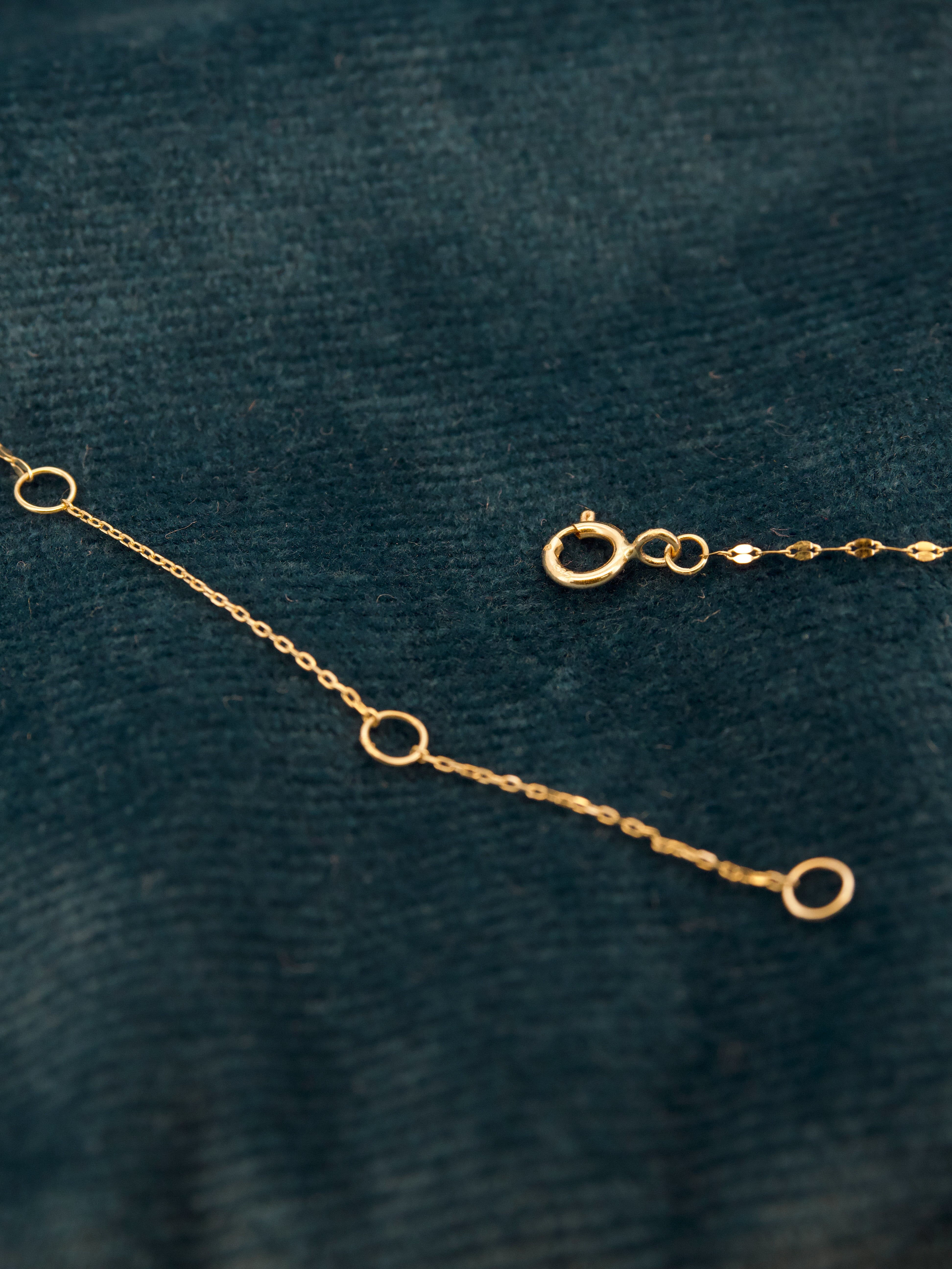 14K Gold Petal Necklace